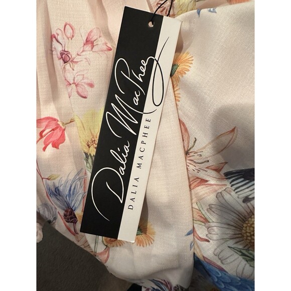 Dalia MacPhee Women's Pink Floral Button-Down Belted Dress Size XL NWT - Picture 15 of 16